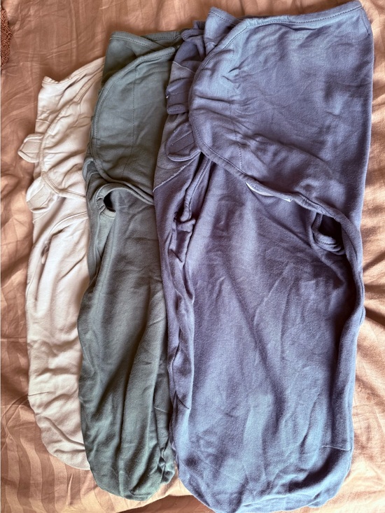 Comfy Cubs Other - 3 for $25 Set of Three Baby Swaddle Sleep Sacks in Blue, Sage, and Cream